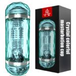 Sex Toys Pria Crystal Double Male Masturbation Cup